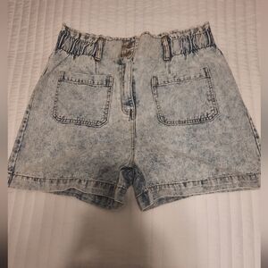 High Waist Jean Shorts
